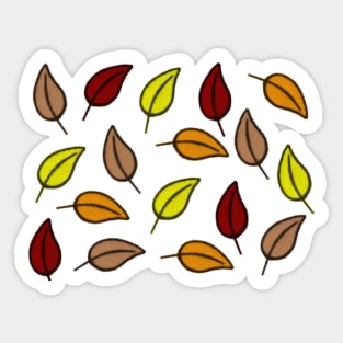 Fall Leaf Pack, Autumn Leaf Sticker